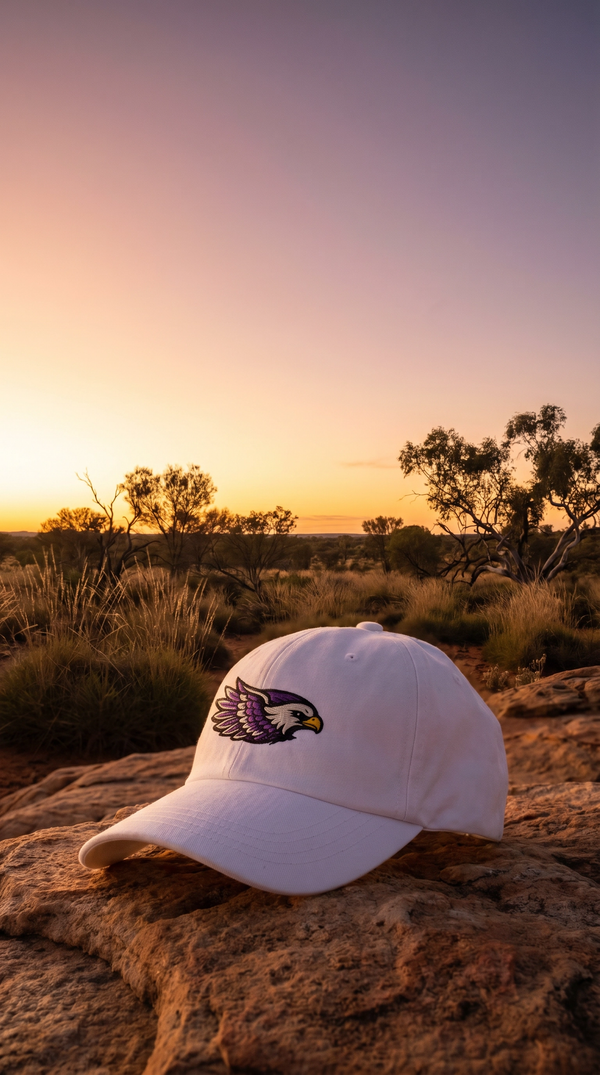 Embroidered Eagle Cap — Dusk